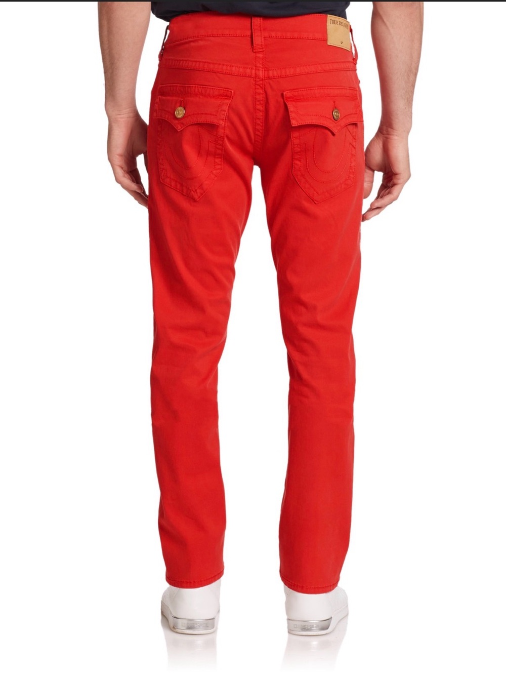 True Religion red geno flap jeans men’s 33